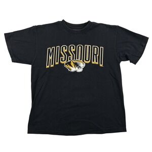 Champs Sports‎ Missouri Tigers Shirt Mens Large Black Graphic Crewneck Cotton